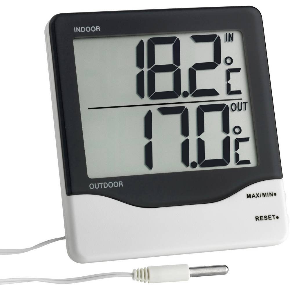 TFA Dostmann Hygrometer Innen-Außen-Thermometer mit ISO