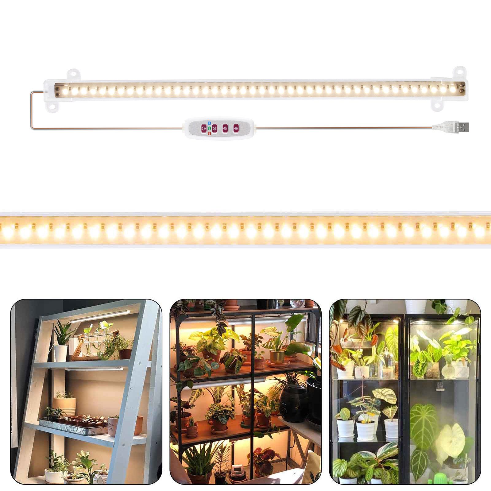 Jibenhome Pflanzenlampe 30/50cm 1 Tows 1/2/3/4 LED Grow Lamp für Zimmerpfla günstig online kaufen