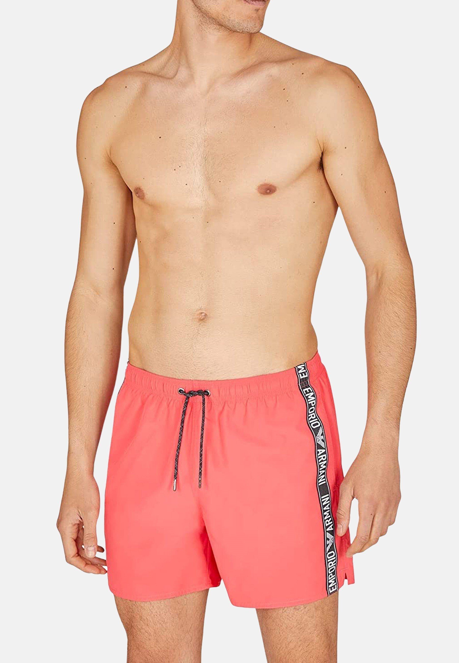 Emporio Armani mit aus Badeshorts Shorts (1-St) recyceltem Gewebe Badeshorts