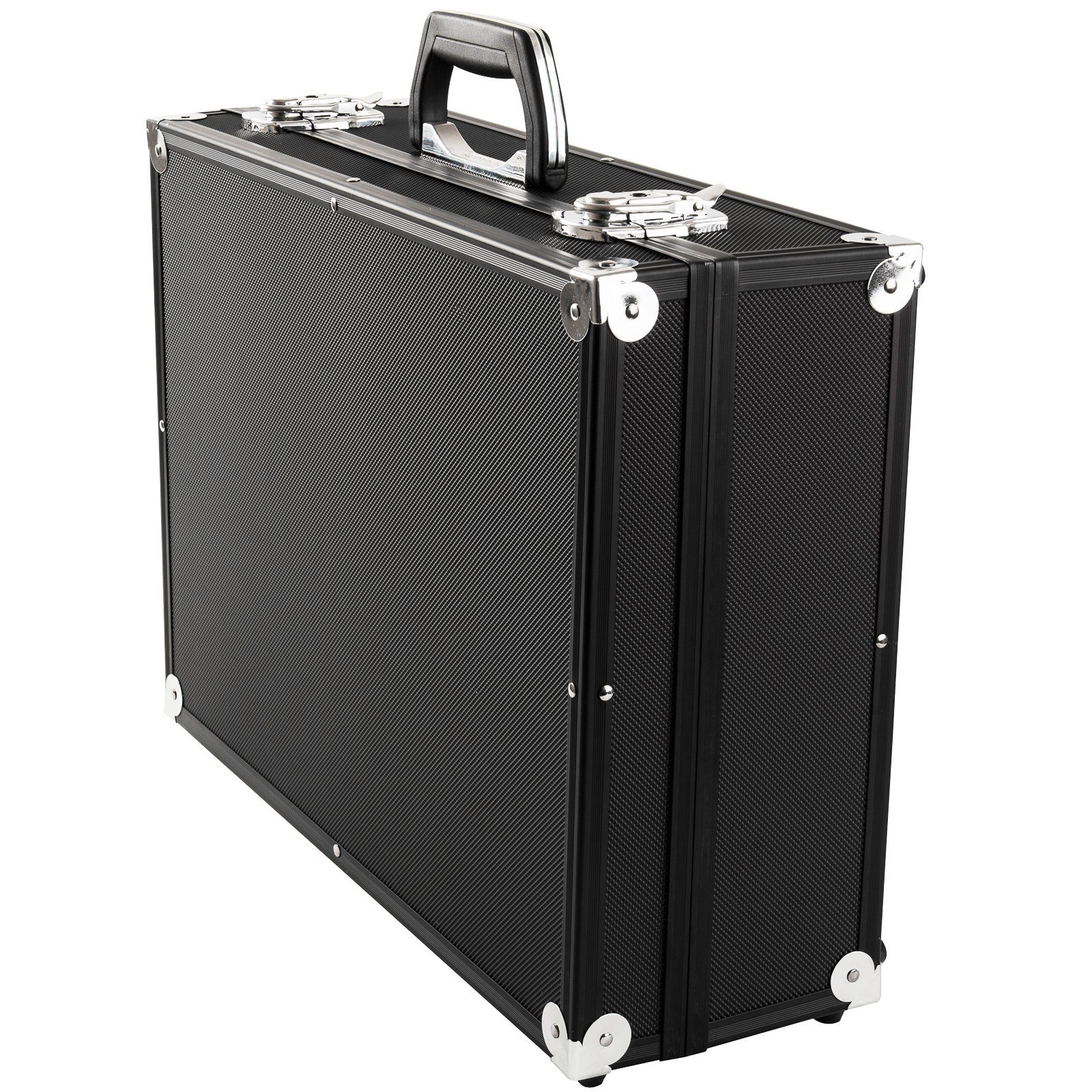 Abschließbarer Koffer mit aus Schaumstoff, Equipment, keine Transportkoffer Fotokoffer Rollen, - Schwarz für Alukoffer Aluminium Schutzkoffer Kameras, BRUBAKER Werkzeug