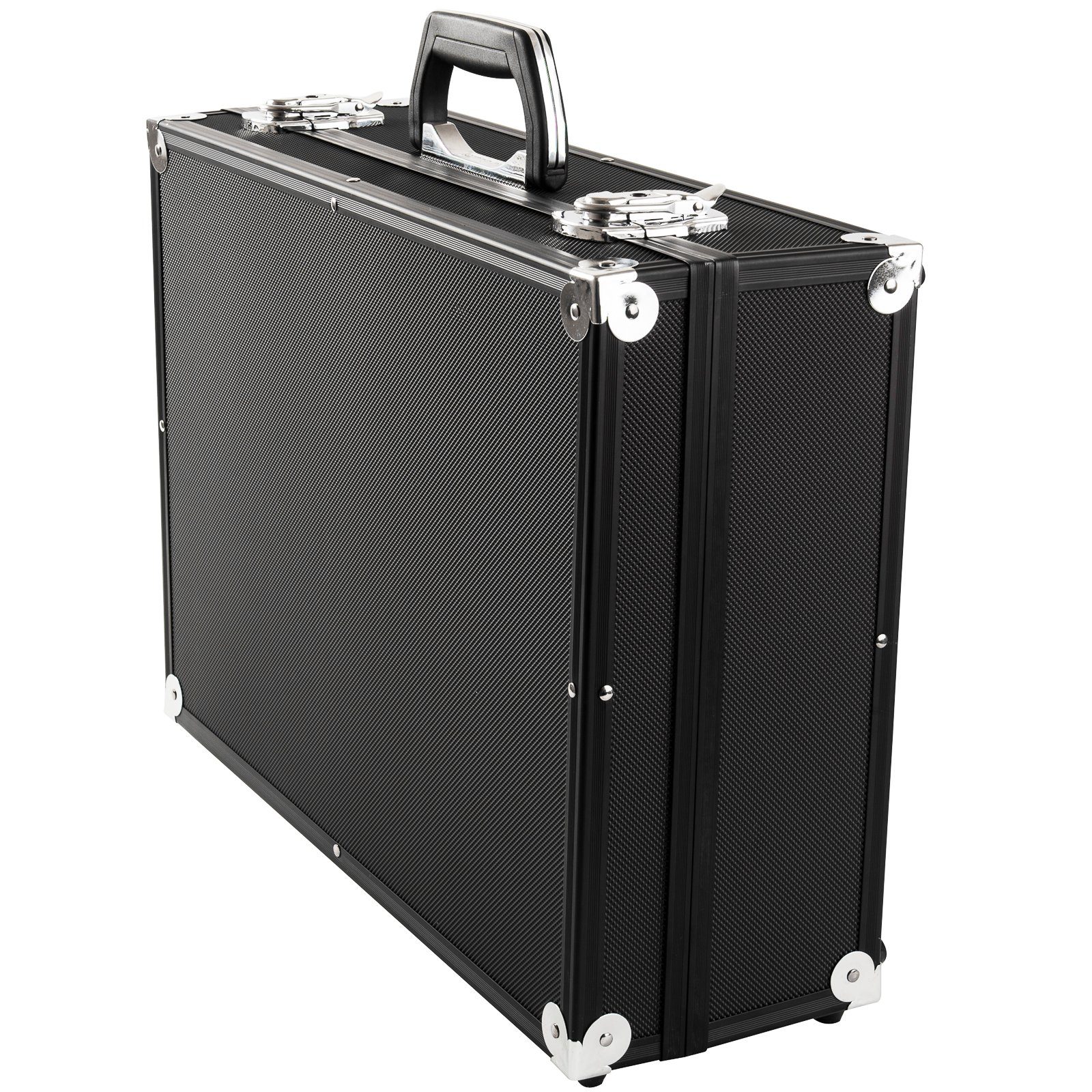 BRUBAKER Koffer Transportkoffer aus Aluminium - Fotokoffer mit Schaumstoff, keine Rollen, Abschließbarer Schutzkoffer Alukoffer für Kameras, Equipment, Werkzeug