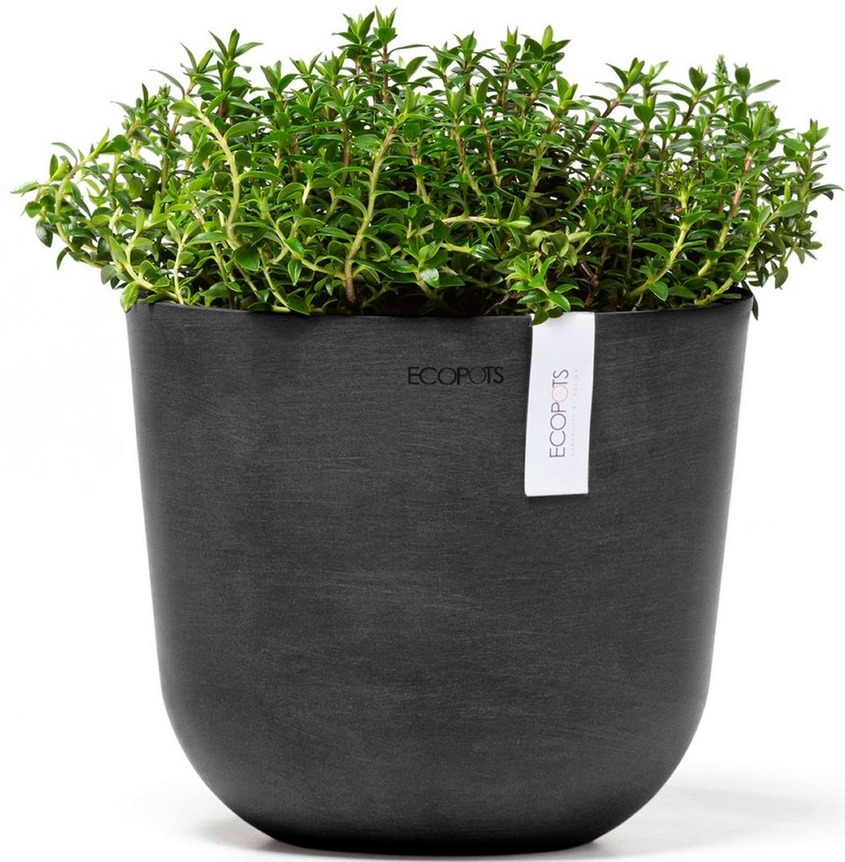 Thumbnail - ECOPOTS Blumentopf Oslo Mini 19 Dunkelgrau, für den Innenbereich
