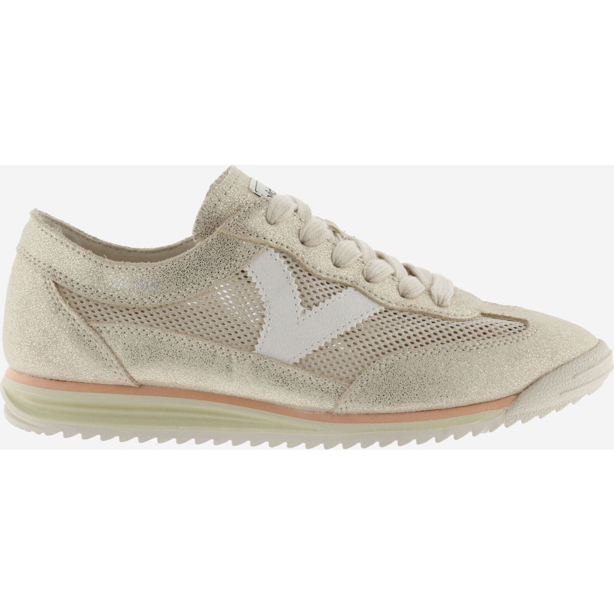 Victoria Saturno Rejilla & Serraje Metal Women Outdoorschuh Modischer Damensneaker mit Mesh und Veloursleder-Overlays