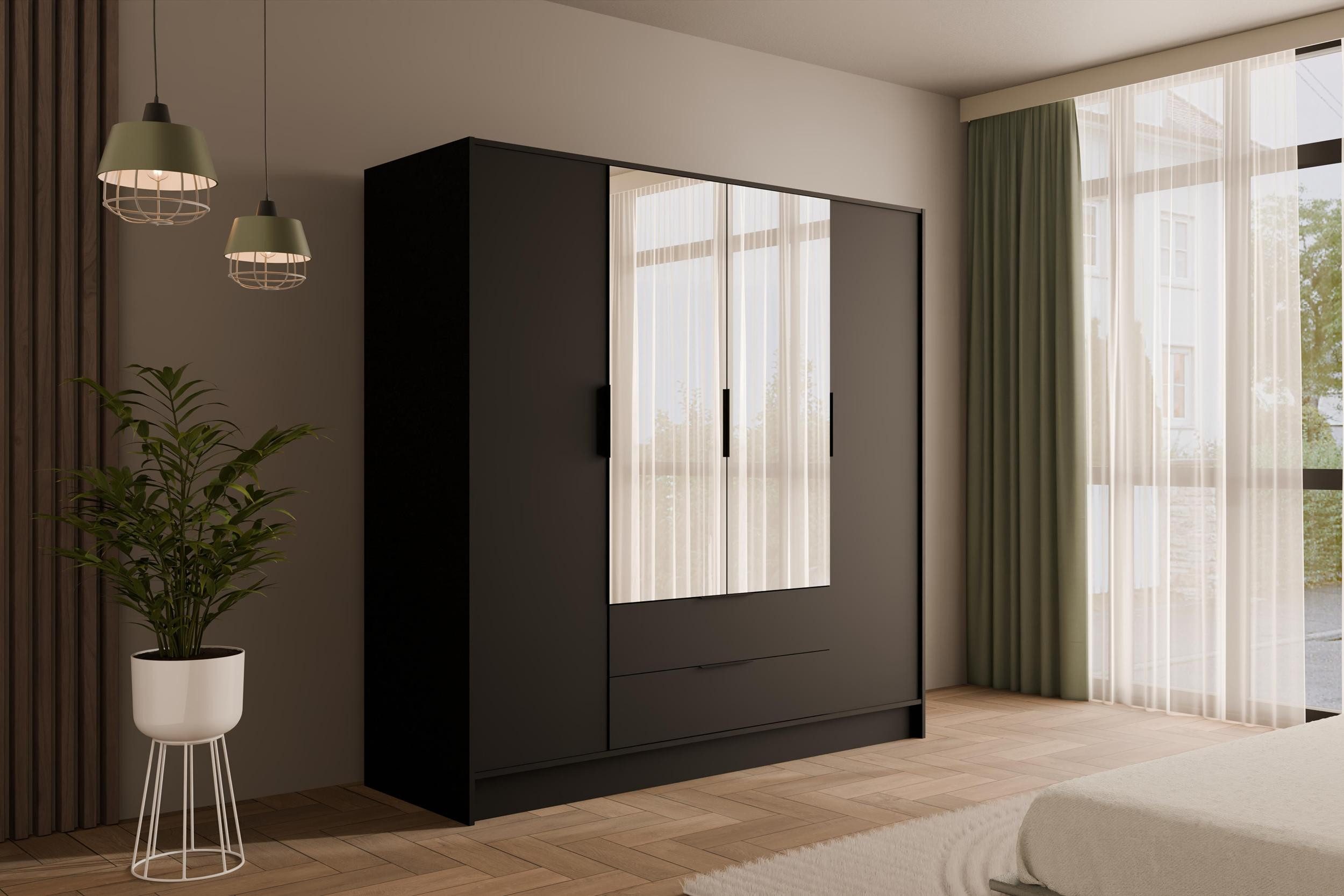 ALTDECOR Drehtürenschrank KOLIN (Kleiderschrank Garderobenschrank mit günstig online kaufen
