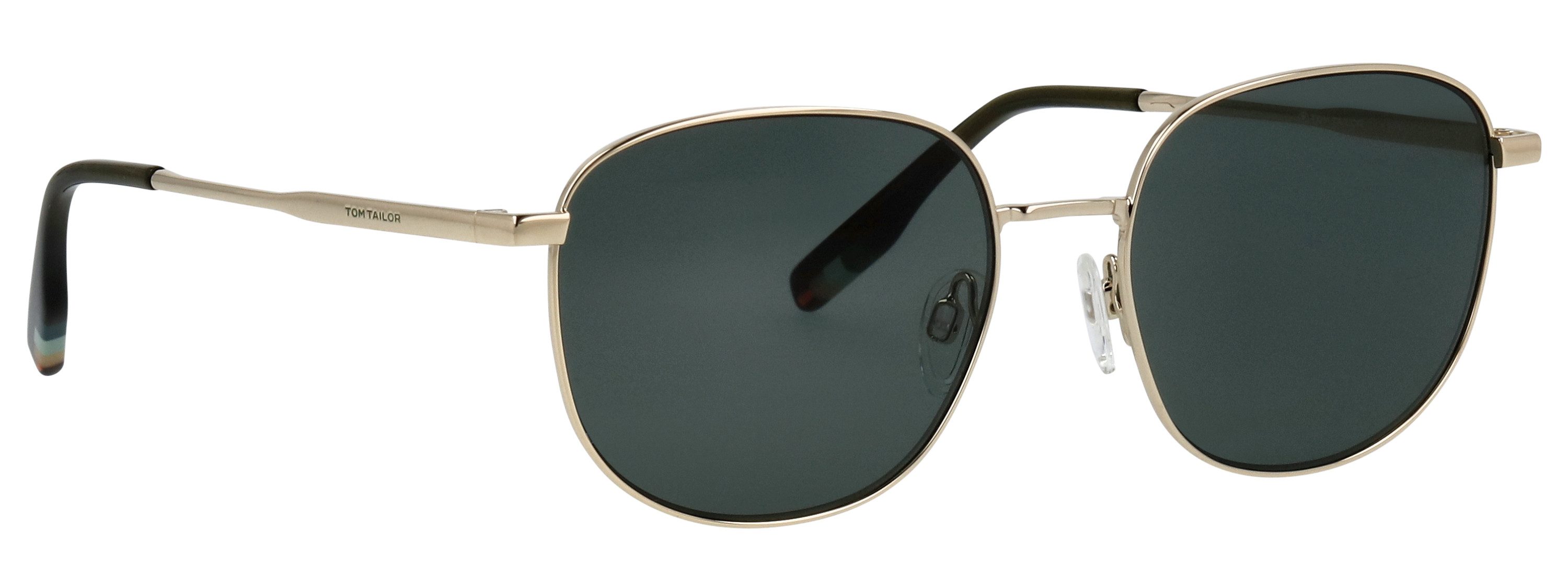 TOM TAILOR Sonnenbrille Modell 675006 Form Karree/Soft, Logoschriftzug auf Bügel, Metallfassung