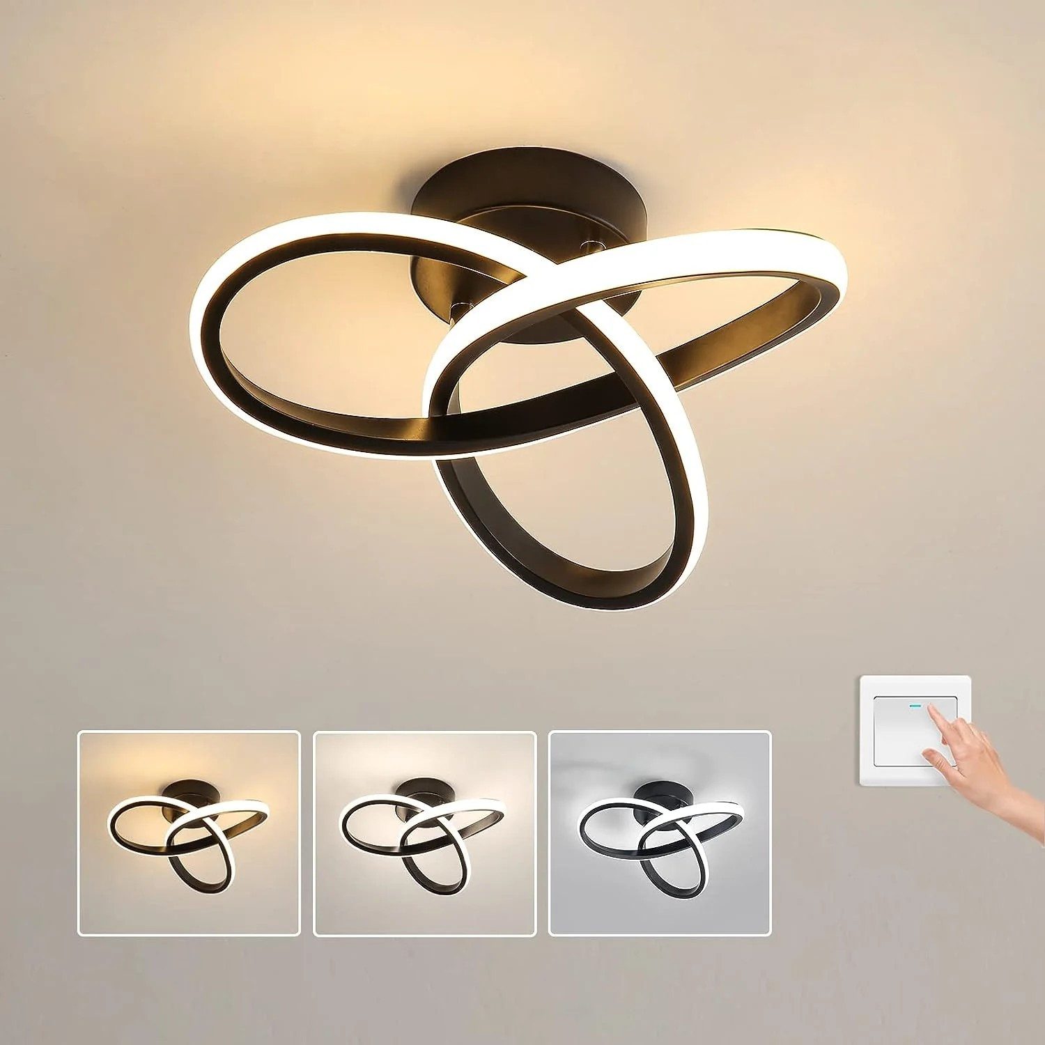 Goeco LED Deckenleuchte 20W, Dimmbar, 2200LM, günstig online kaufen
