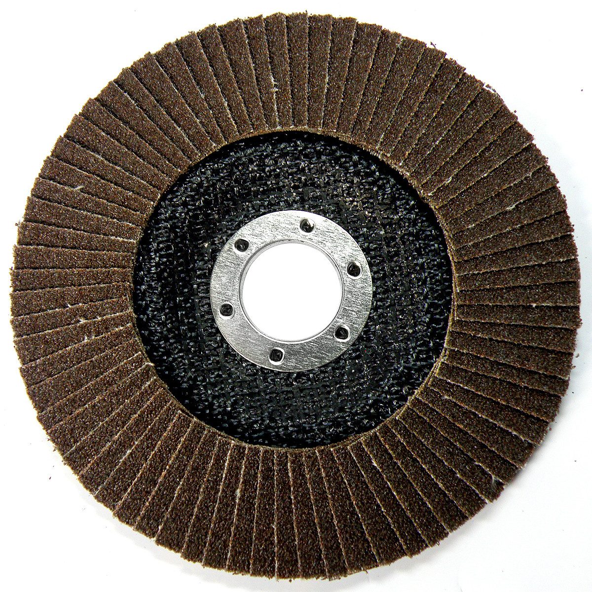 S&R Schleifscheibe Fächerschleifscheiben für Winkelschleifer Körnung 80, 125 x 22,2 mm, (Set, 5 St., 5-teilig), Lamellen- Schruppscheiben, zum Schleifen von Holz, Metall, Stahl