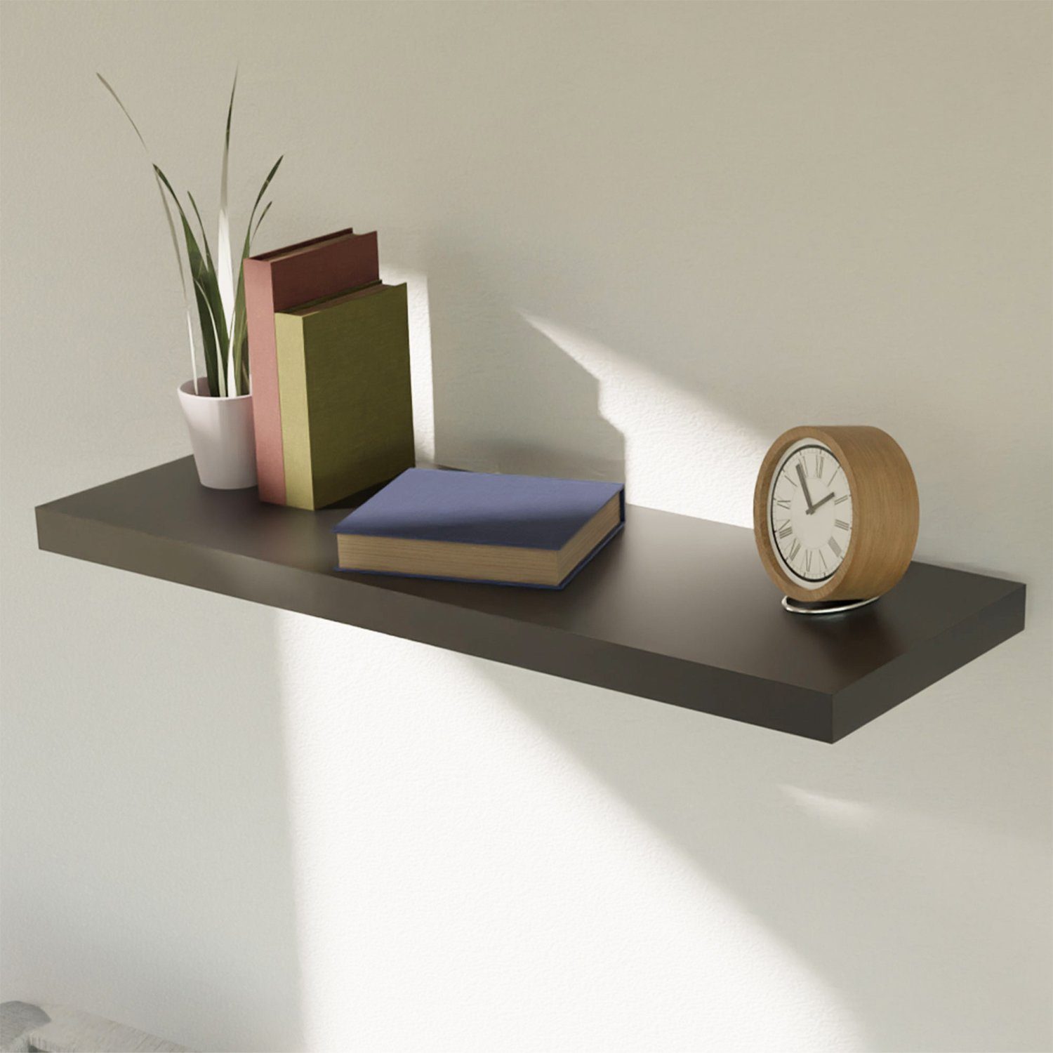 Wandregal Wandboard Wandregal Bücherregal Regal freischwebend MDF PVC B60cm