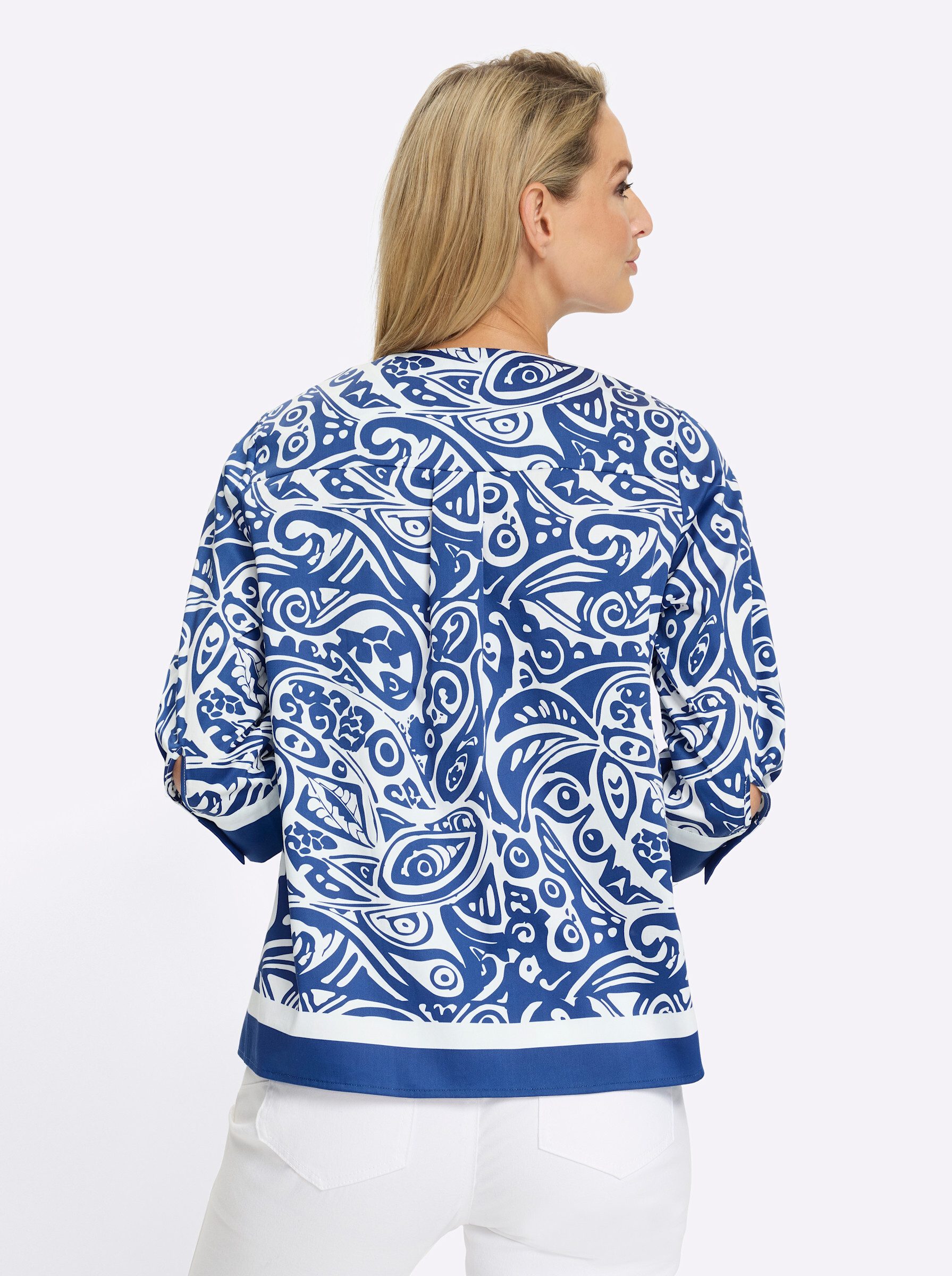heine Klassische Bluse Druckbluse 3/4-Arm