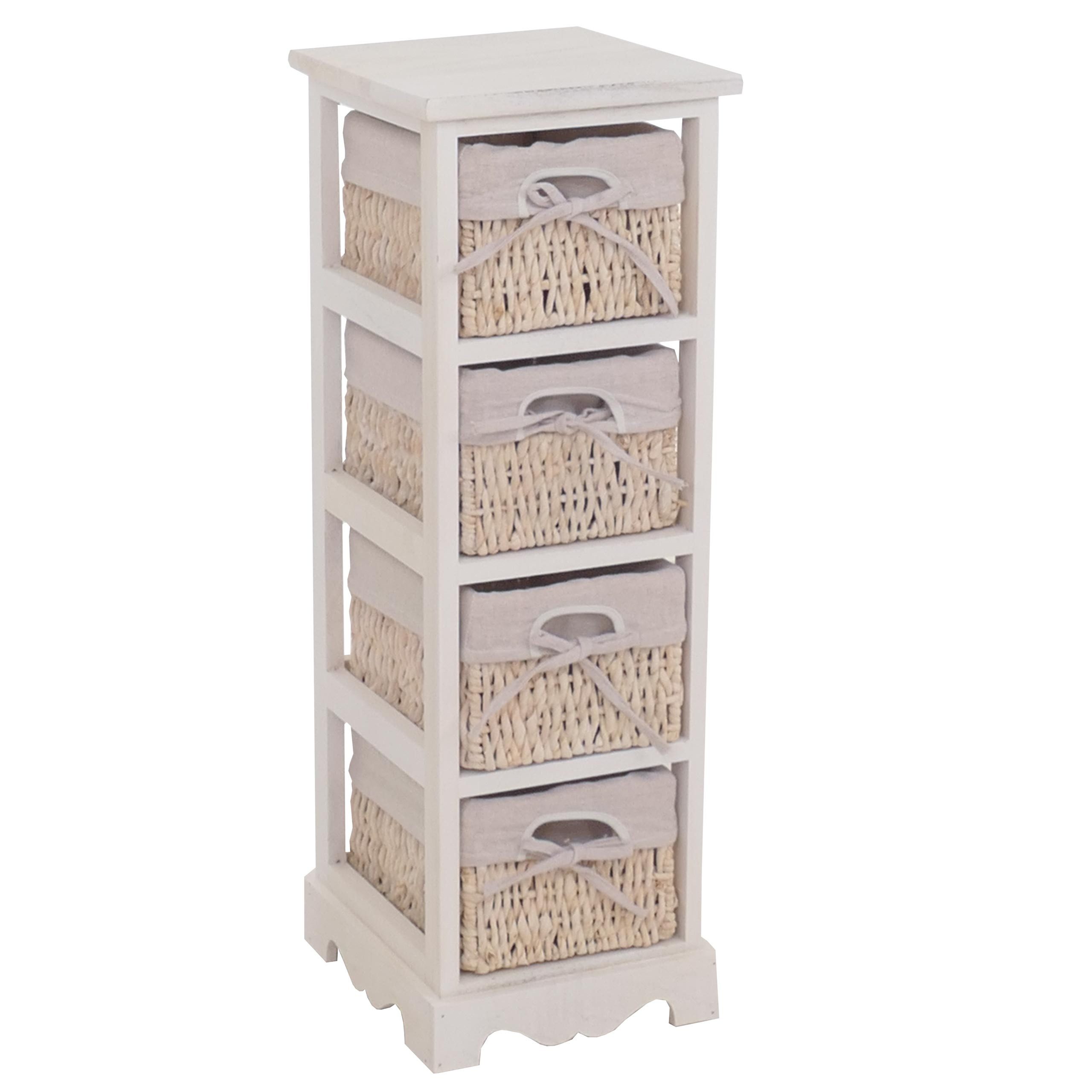 MCW Kommode T28-4, 4x geräumige Maiskorbschubladen, Vielseitig verwendbar