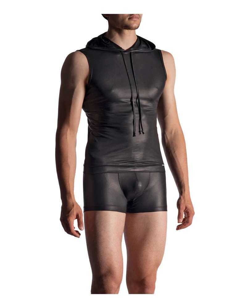 MANSTORE Kapuzenshirt M510 Hoody Tank fein glänzende Oberfläche