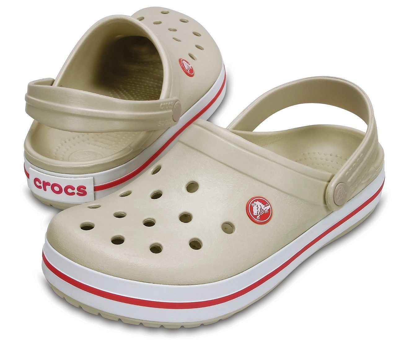 Crocs Sandale Crocband Clog stucco/melon Damen - 1 Paar Badeschuh günstig online kaufen