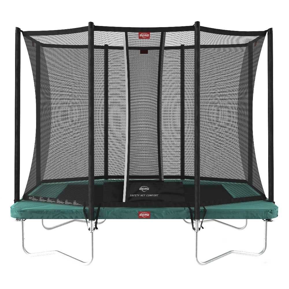 Berg Gartentrampolin rechteckig 280x190cm grün Sicherheitsnetz Comfort UltimFavorit Regular