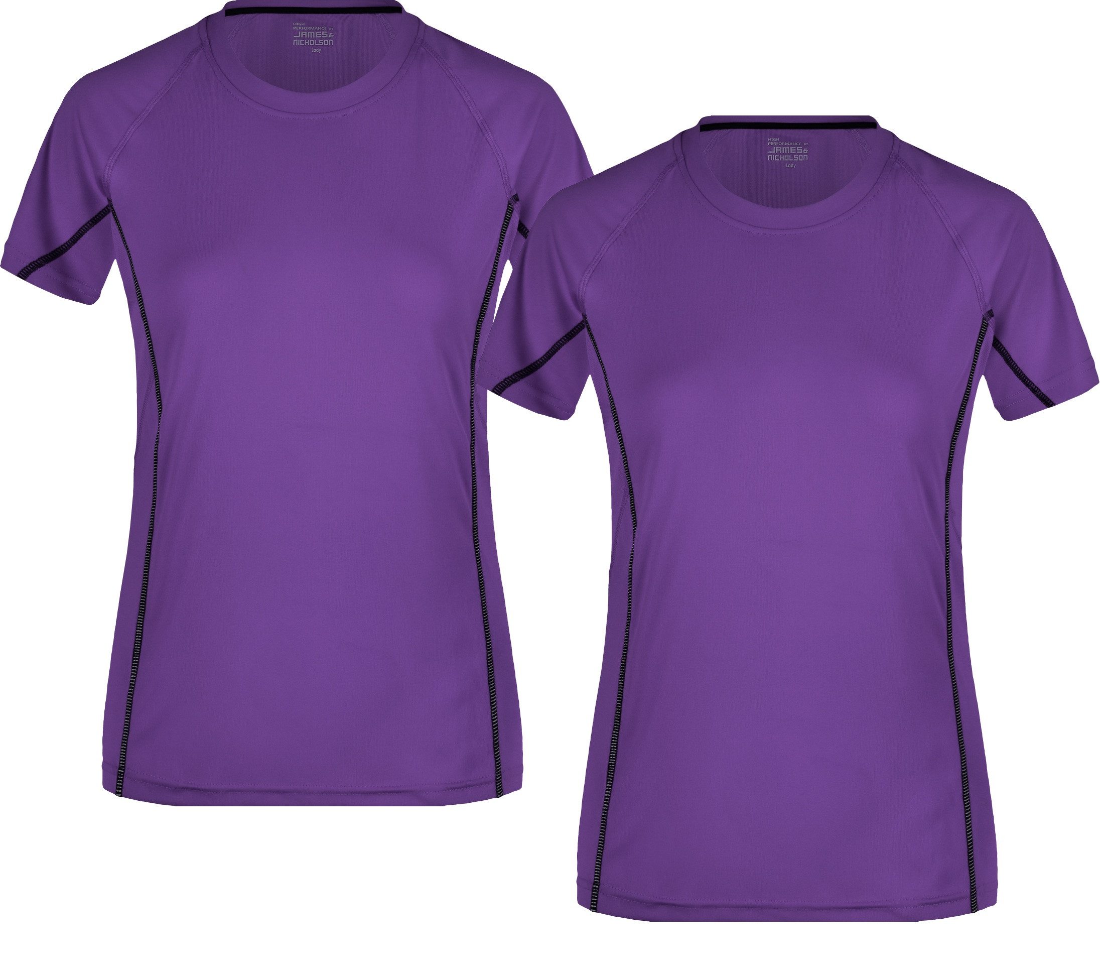 James & Nicholson Laufshirt Doppelpack Damen Sportshirt mit reflektierenden günstig online kaufen