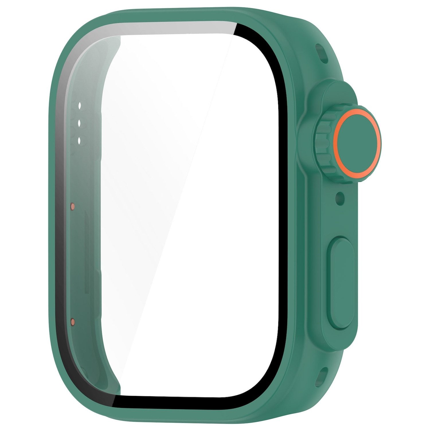 Wigento Smartwatch-Hülle Für Huawei Watch Fit 3 Schutz Hülle Case Tasche + H9 Hart Glas Grün