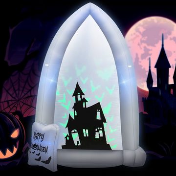 COSTWAY Dekofigur Halloween Dekoration, 208 cm, mit Gebläse & LED