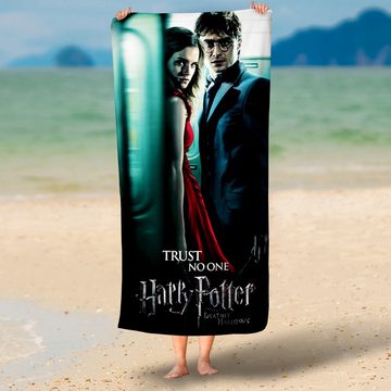 BERONAGE Strandtücher Harry Potter Badetuch Trust No One 70x140, 100% Baumwolle (1-St), Frottee in Velours-Qualität