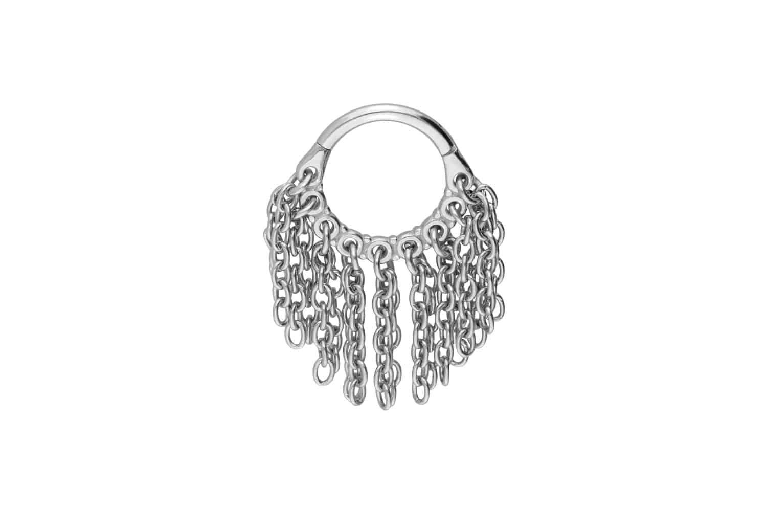 Nasenpiercing Chirurgenstahl Segmentring Clicker KETTENVORHANG Ohrpiercing Septum