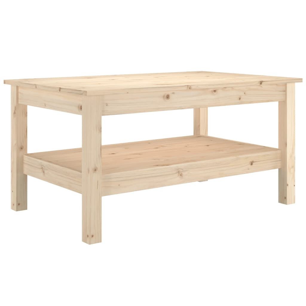 furnicato Couchtisch 80x50x40 cm Massivholz Kiefer günstig online kaufen