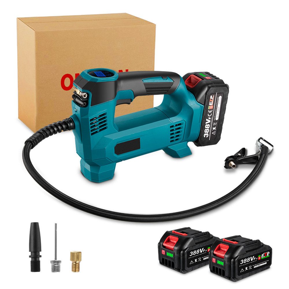 Akku-Handkompressor 120 PSI – Tragbarer Luftkompressor mit Digitalanzeige