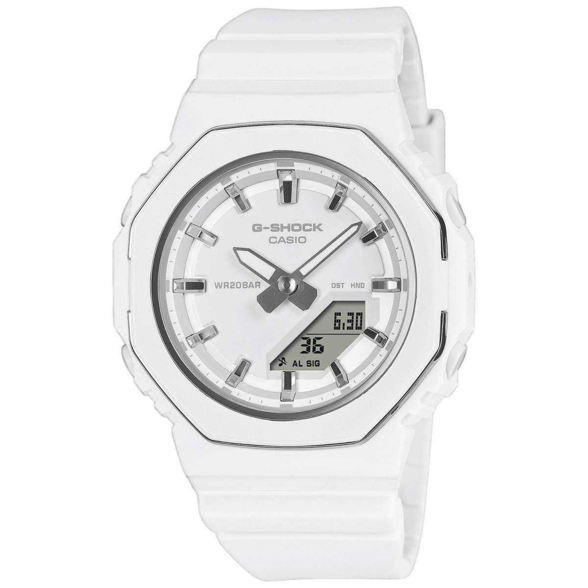 CASIO G-SHOCK Quarzuhr GMA-P2110-7AER, G-Shock Classic Ana-Digi Damenuhr Weiß