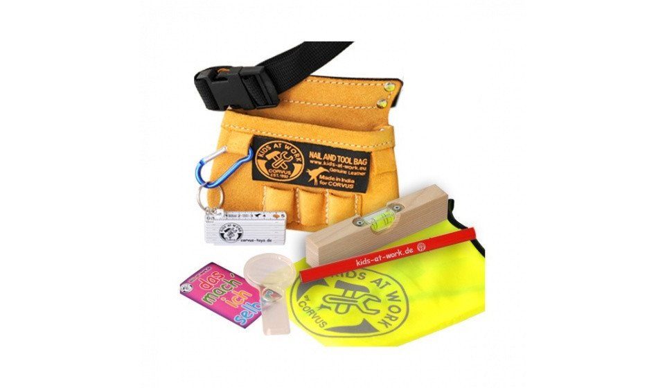 Spielwerkzeug Corvus A600118 - Werkzeugset, Gürtel, Werkzeug Set 6-teilig