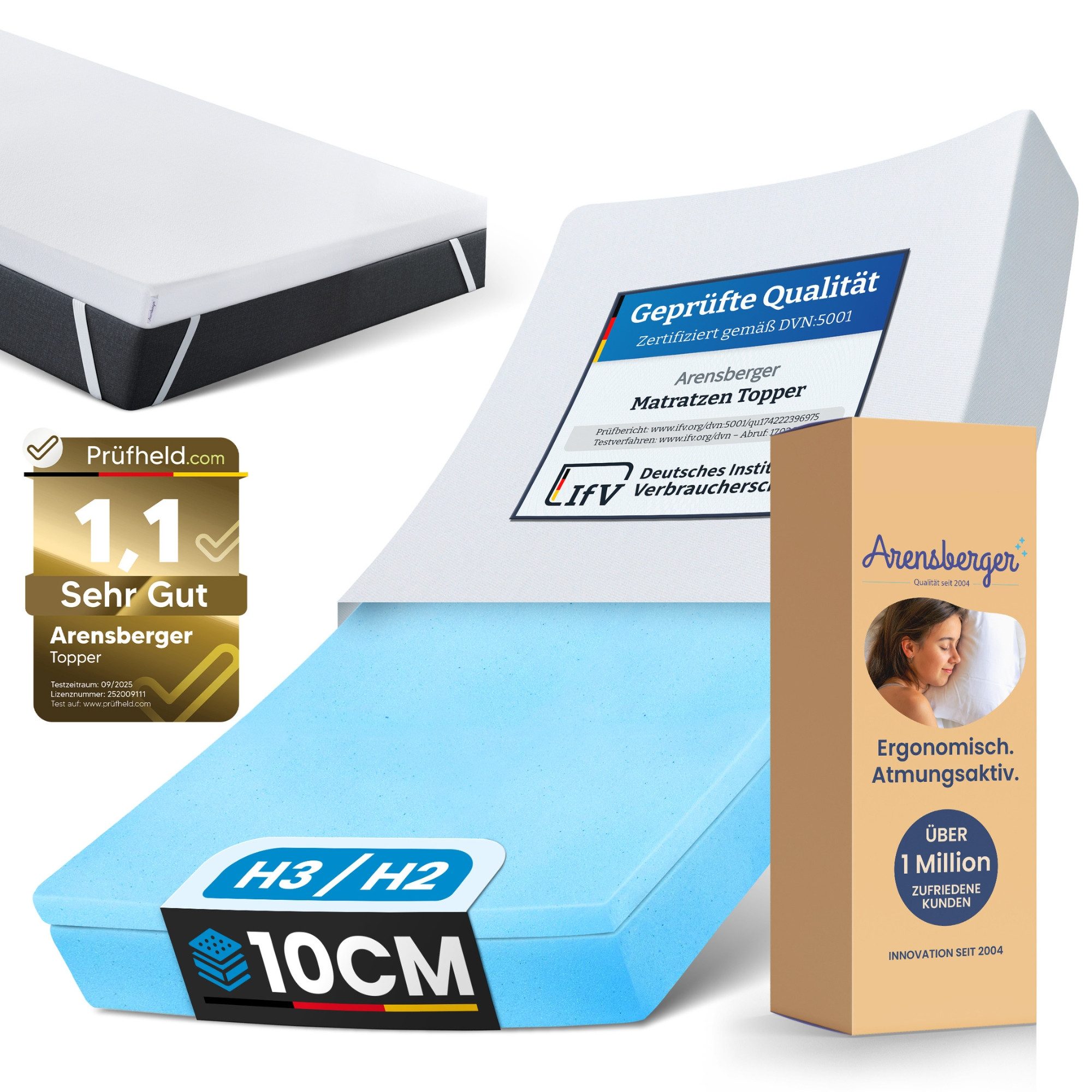 Arensberger, Topper Matratzen Topper LUXURY, geeignet günstig online kaufen