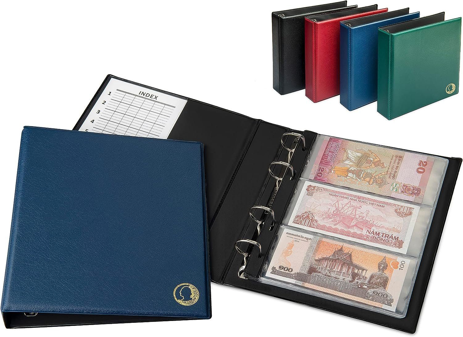 MC.Sammler Sammleretui MC.Sammler Banknoten - Album mit 20 Hüllen für 50 Banknoten