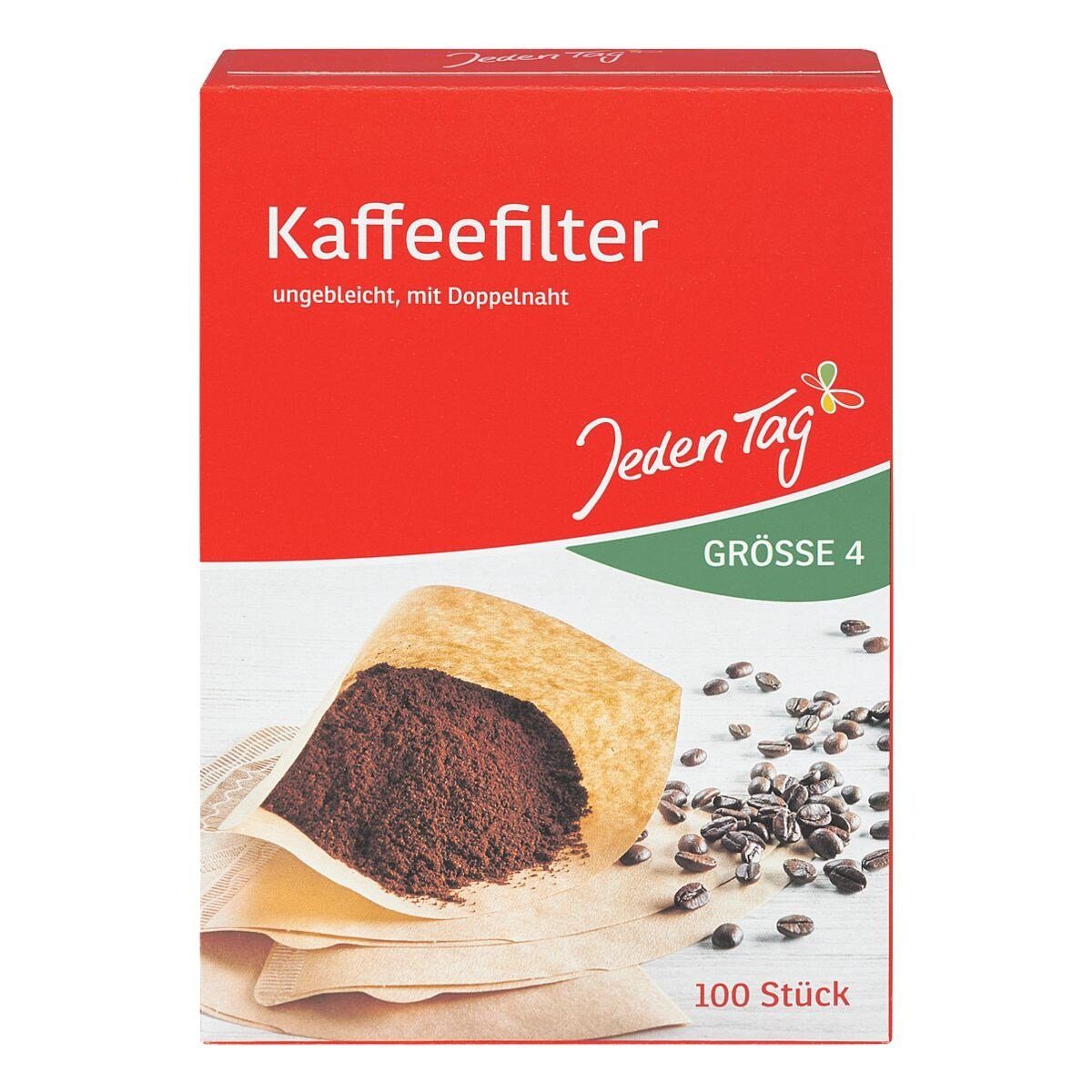 Jeden Tag Papierfilter, ungebleichtes Papier, Размер 4