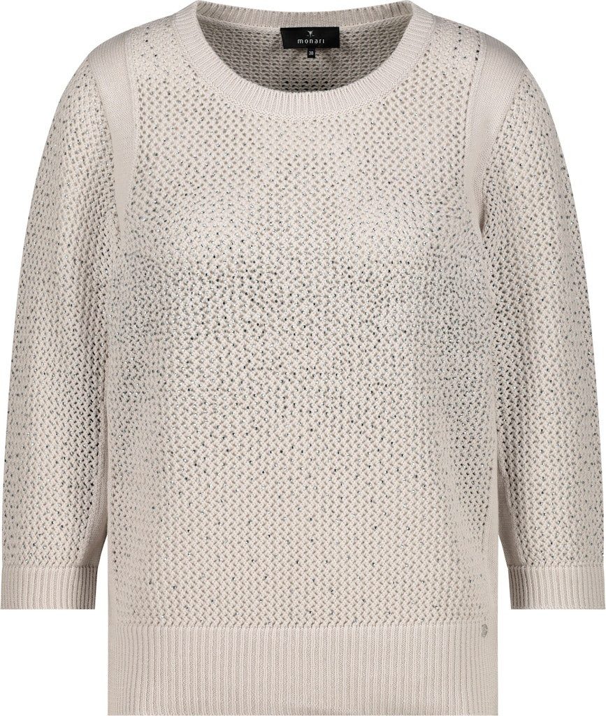 Monari Rundhalspullover Glänzende Strasssteine für glamouröse Akzente günstig online kaufen