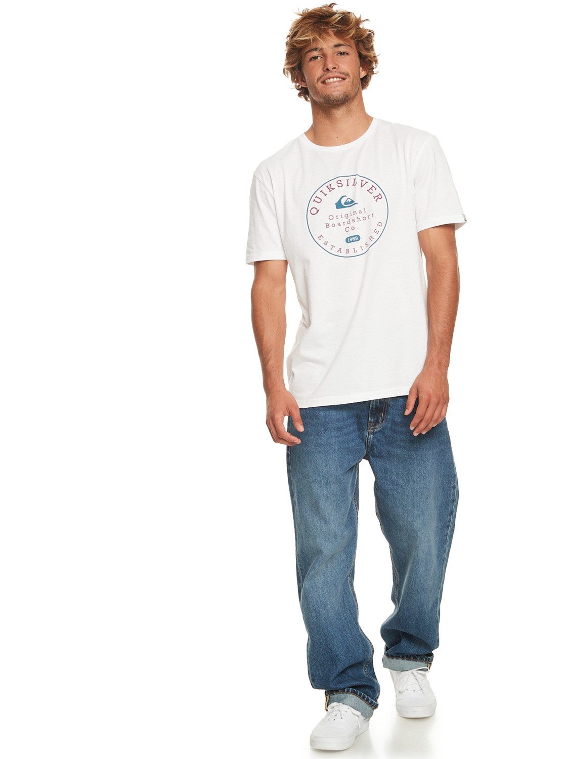 Trim Circle T-Shirt Quiksilver White