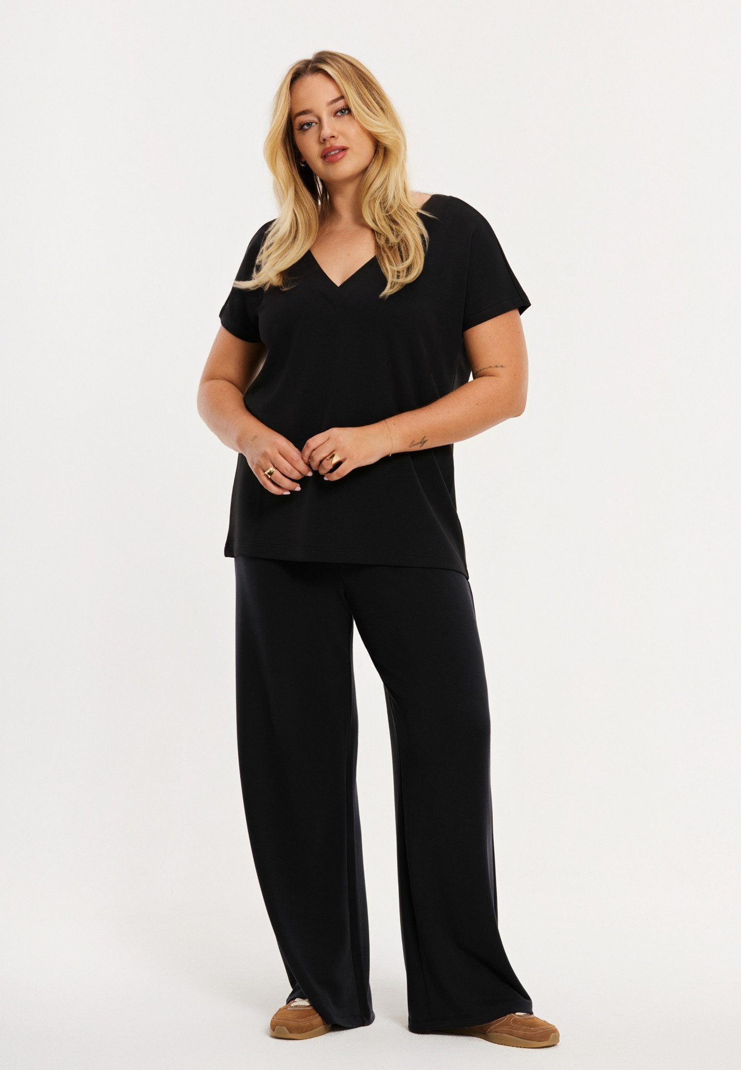 YOEK Bootcuthose Damen Hose Flare Fit