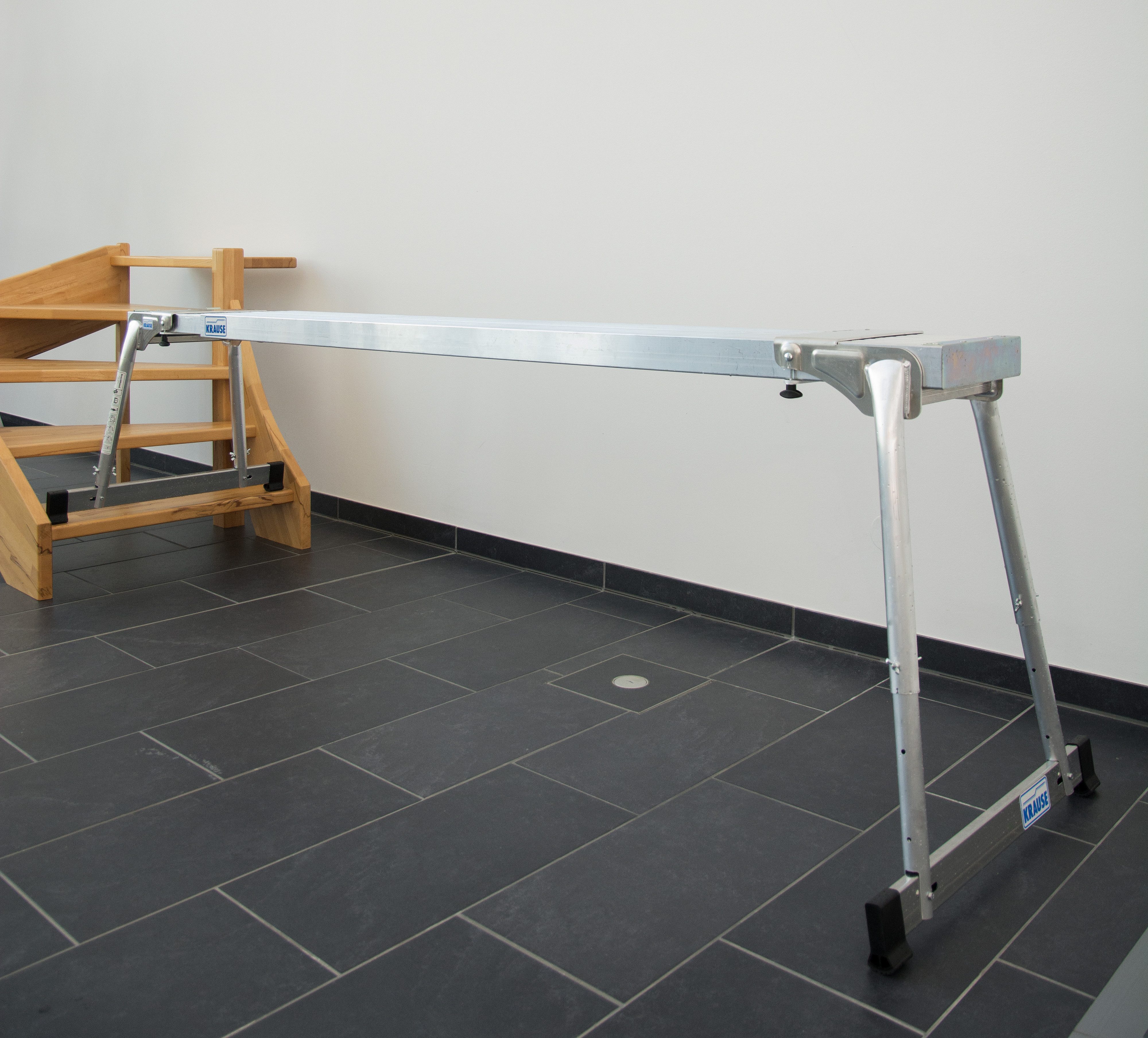 KRAUSE Leiterntraverse TeleSet (Paar), zur Erstellung einer Arbeitsbühne