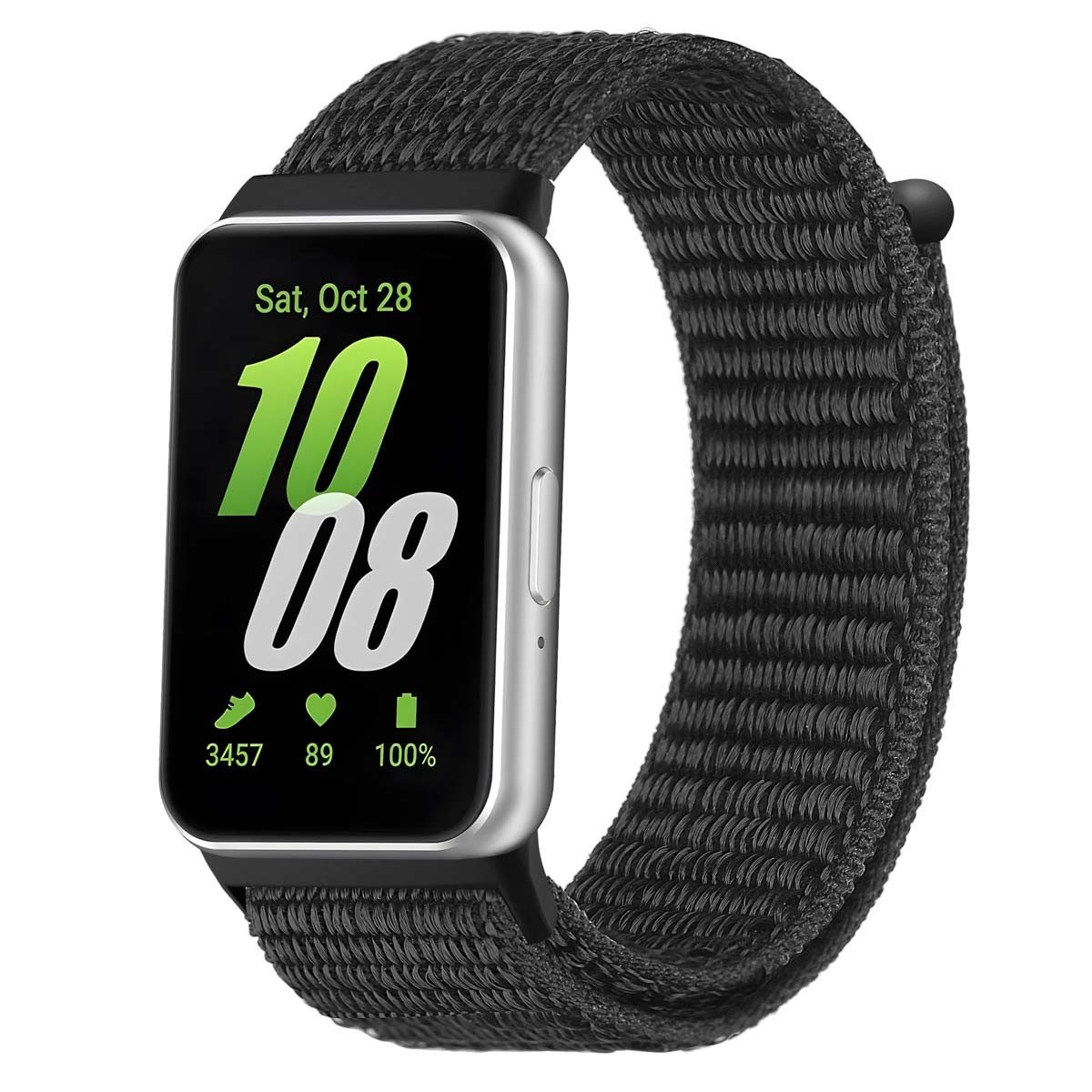 imoshion Smartwatch-Armband imoshion Nylonarmband für das Samsung Galaxy Fit 3 - Schwarz