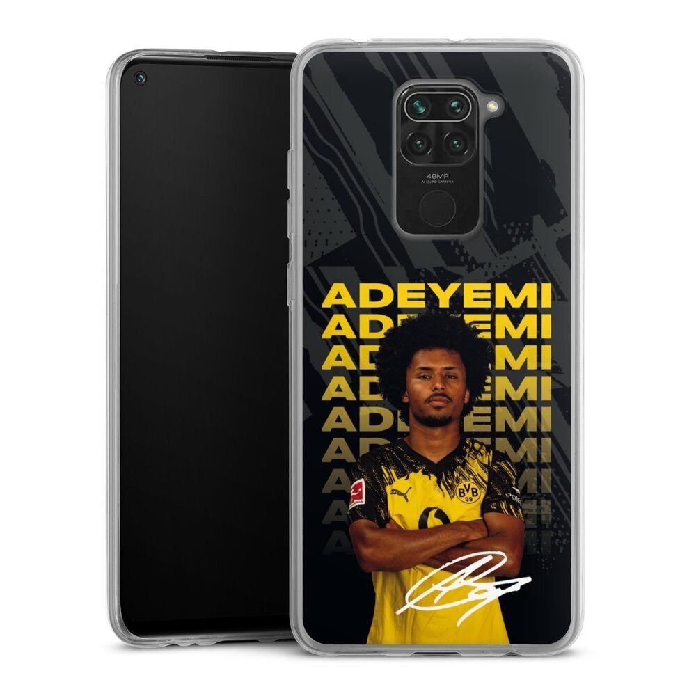 DeinDesign Handyhülle Borussia Dortmund Karim Adeyemi BVB Karim Adeyemi 25/26, Xiaomi Redmi Note 9 Slim Case Silikon Hülle Ultra Dünn Schutzhülle