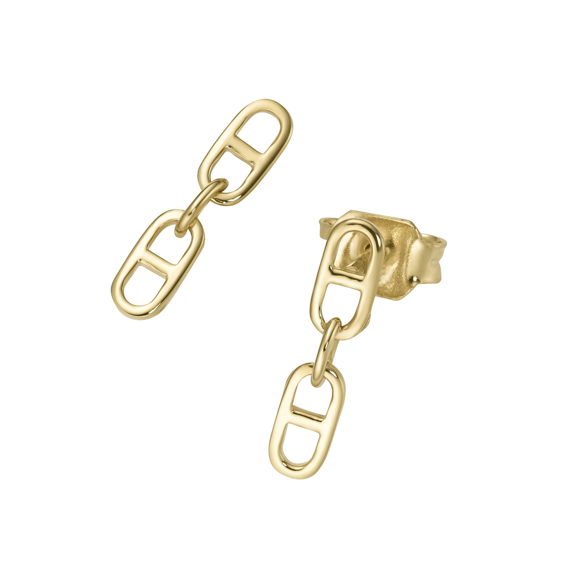Luigi Merano Paar Ohrstecker mit Behang, Gold 375