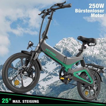 HITWAY E-Bike, Elektrofahrrad 16" 36V/7.8Ah 250W 35-70km Klappräder