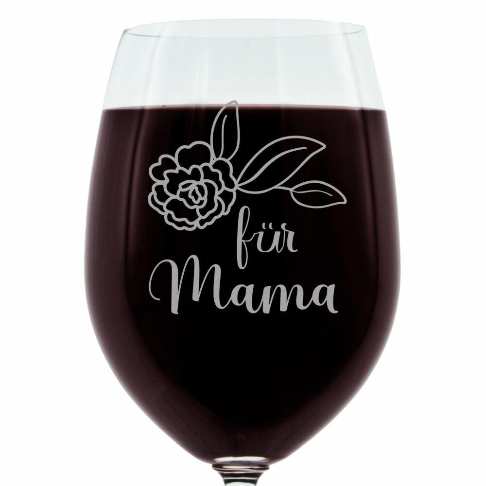 LEONARDO Weinglas Für Mama Bold, Glas, lasergraviert