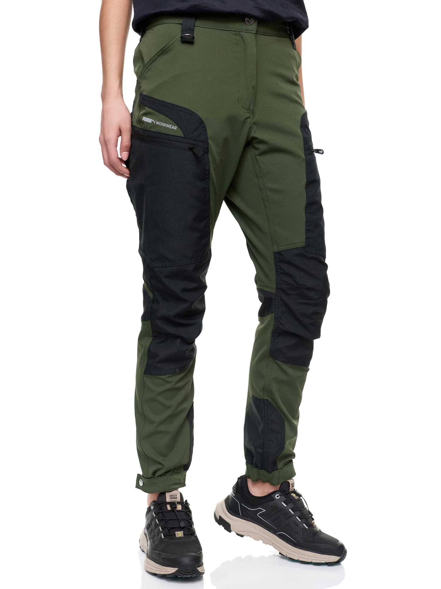 PUMA Workwear Outdoorhose Wanderhose Damen - Outdoor Hosen für Damen, Verstellbare Knopfleiste Verstärktes Nylon für Langlebigkeit - 4-Wege-Stretch - Atmungsaktiv