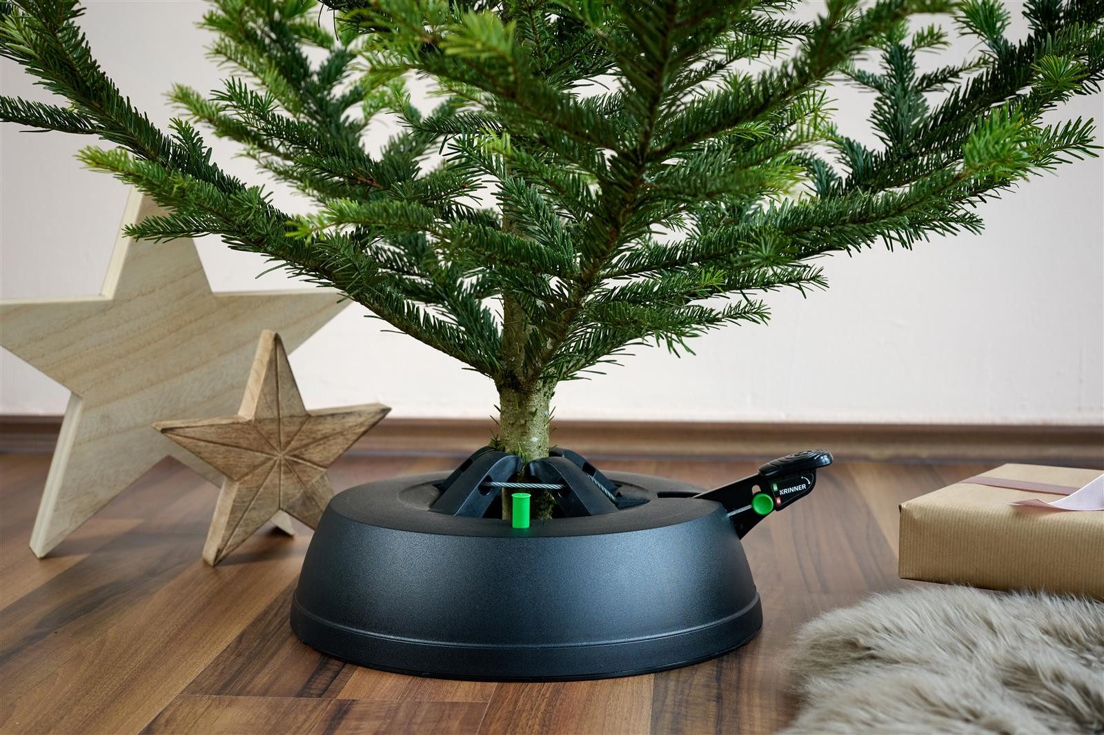 Krinner Christbaumständer KRINNER Green Line Comfort Grip S (1-tlg), Original-Rundum-Einseil-Technik