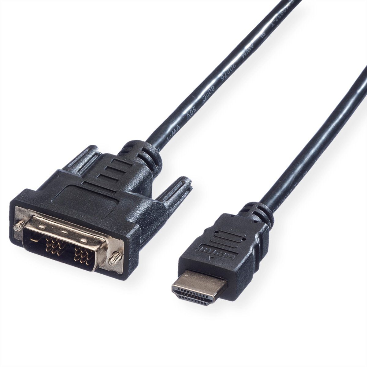 Kabel DVI (18+1) ST - HDMI ST Audio- & Video-Kabel
