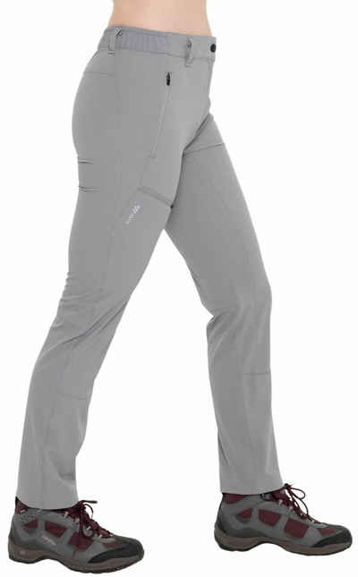 Kaymountain Trekkinghose Damen Trekking Wander Outdoor Hose Sevilla Classic Light Stone Grey 42