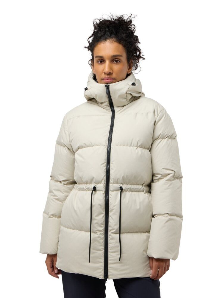 Jack Wolfskin Daunenmantel Kirschallee (wasserdicht) beige Damen