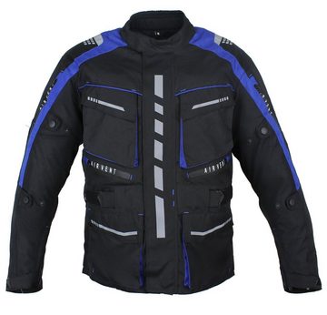 Alpha Speeds Motorradjacke Herren Motorrad Textil Jacke Biker wasserdicht Jacke mit Protektoren Sport, Innenjacke ist trennbar: All Season, Blau