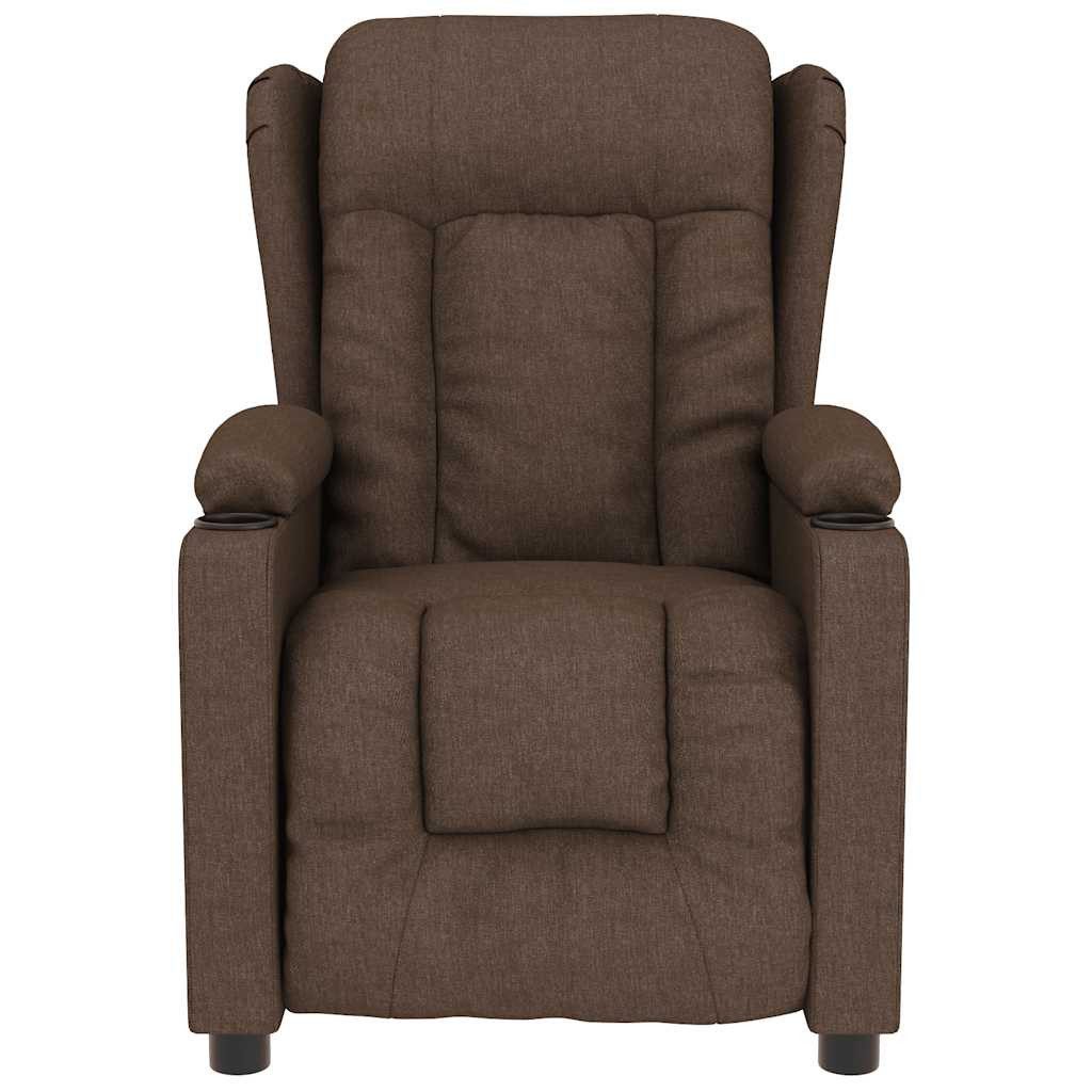 vidaXL Massagesessel Massagesessel Braun Stoff (1-St) günstig online kaufen