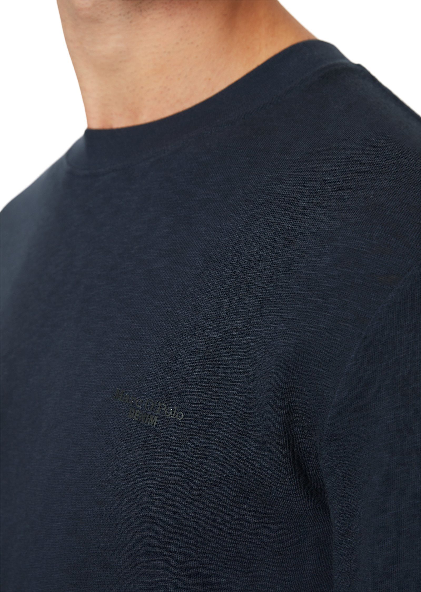 Longsleeve O'Polo teal DENIM navy Marc