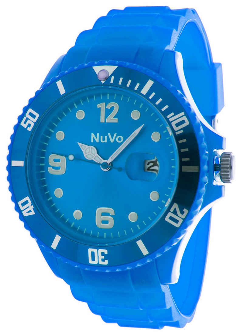 Nuvo Quarzuhr Attraktive Unisex Armbanduhr mit sportlichem Design