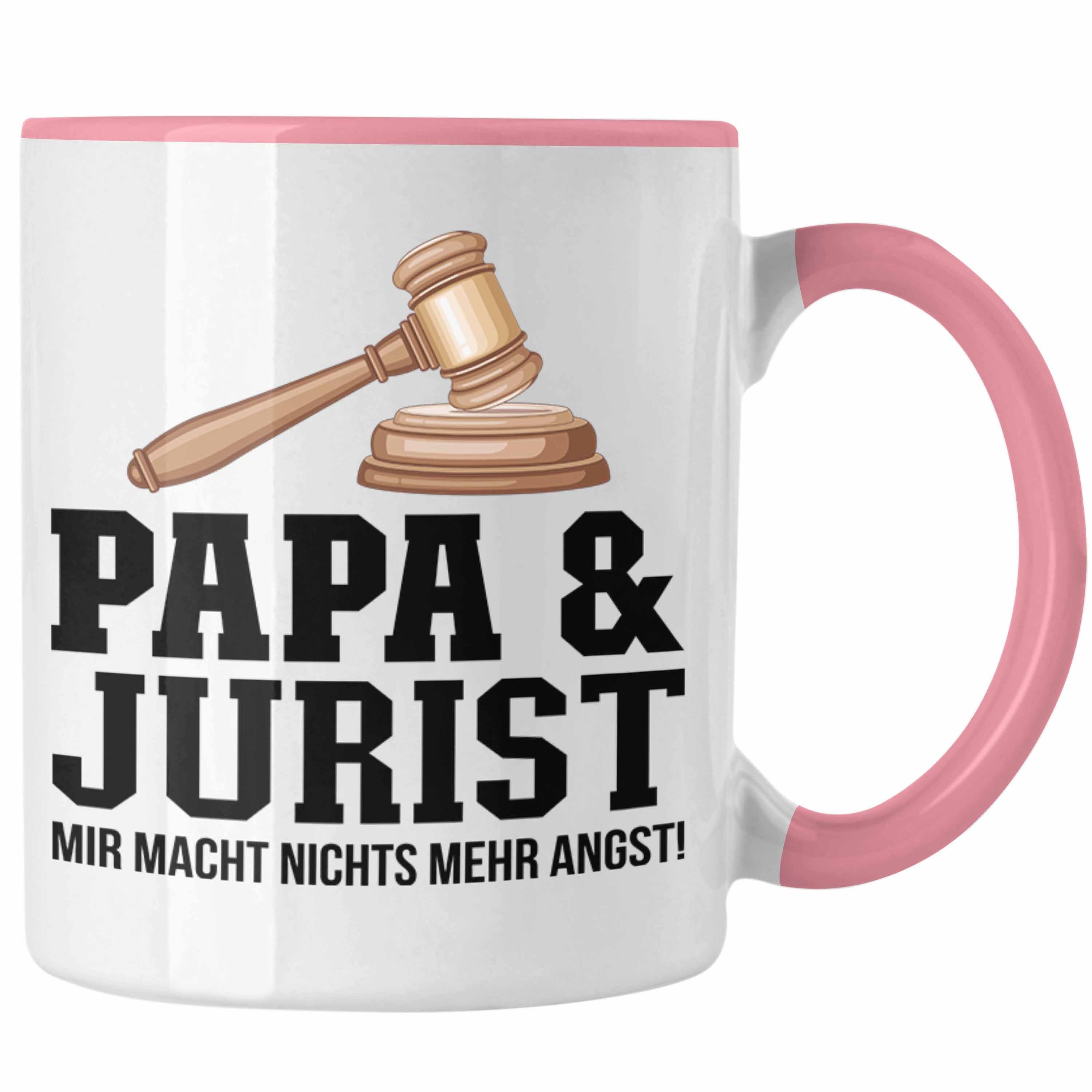 Rosa Geschenkidee Trendation Juriste Jurist und Vater Jura Tasse - Trendation für Tasse Papa