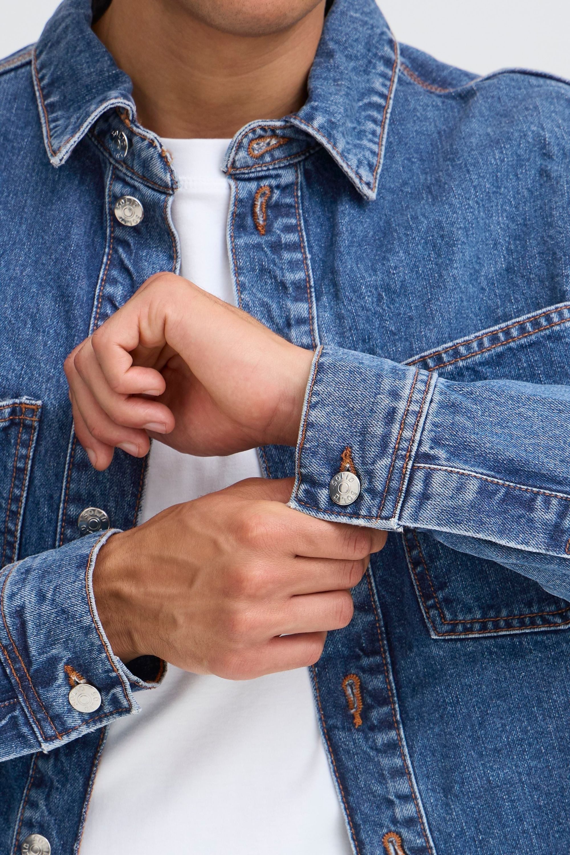 !Solid Jeansjacke SDWilliam Modische Jeansjacke mit lockerem Schnitt