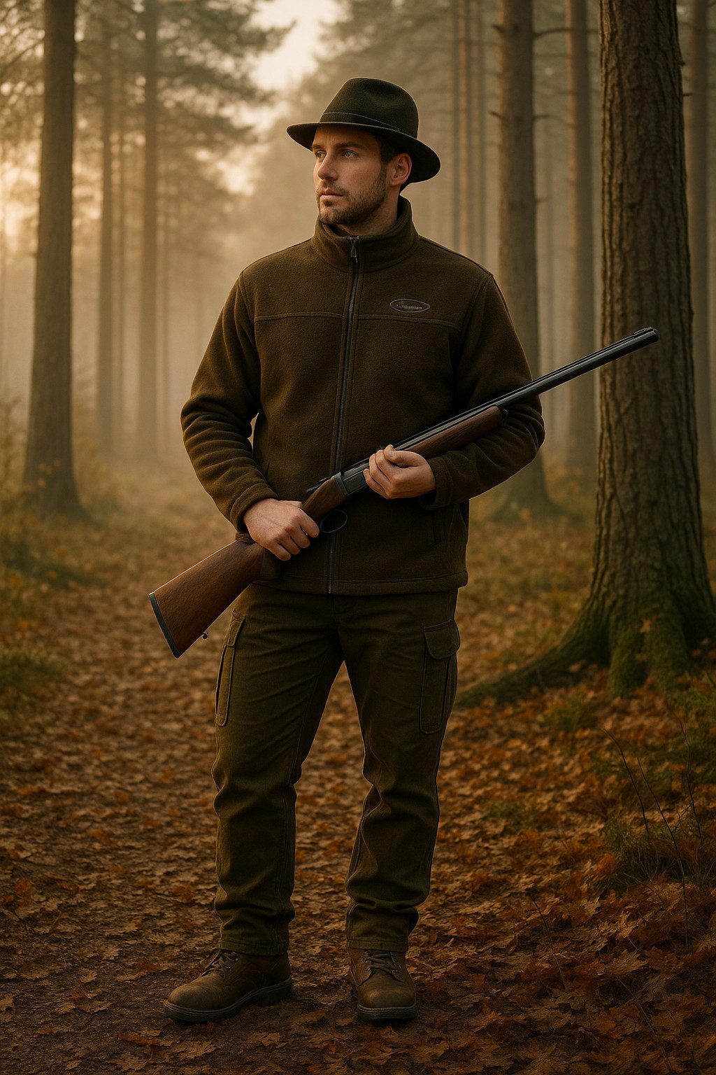 Hubertus® Hunting Outdoorjacke Fleecejacke Jagdjacke Winter warm Outdoorjacke von Oefele Jagd NEU